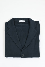 Stricksakko aus Baumwolle in Navy