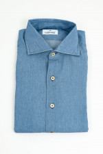 Denim-Hemd aus Baumwolle in Blau