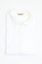 Langarm Polo-Shirt in Weiß