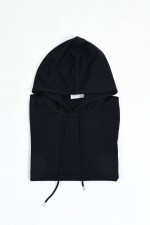 Hoodie aus Merinowolle in Navy