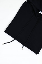 Hoodie aus Merinowolle in Navy