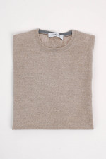 Feinstrick Pullover in Taupe