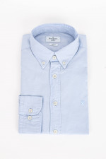 Oxford Hemd mit Stitching in Hellblau