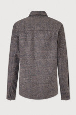 Kariertes Overshirt in Braun