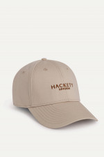 Baseball-Cap mit Schriftzug in Beige