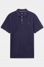 Poloshirt mit gesticktem Logo in Navy