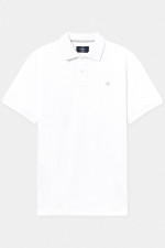 Polo-Shirt mit gesticktem Logo in Weiß