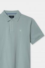 Poloshirt mit gesticktem Logo in Menthol