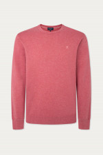 Pullover aus Baumwolle und Kaschmir in Sandrot