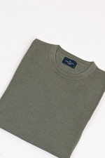 Pullover aus Woll-Seiden-Mix in Khaki