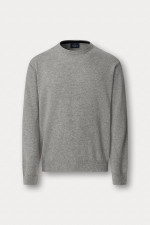 Woll-Mix Strickpullover in Grau