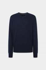 Pullover aus Wolle-Cashmere-Mix in Navy