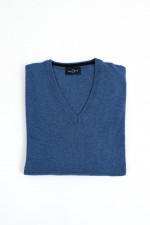 Pullover aus Wolle-Cashmere-Mix in Blau