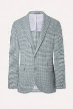 Sakko mit Hahnentrittmuster in Salbeigrün