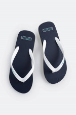 Flip-Flops in Navy/Weiß