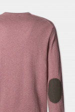 Pullover mit V-Ausschnitt in Berry