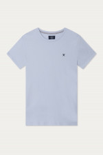 T-Shirt aus Baumwolle in Hellblau