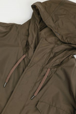 Langer Parka in Khaki