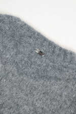 Strickpullover aus Alpaka-Woll-Mix in Grau