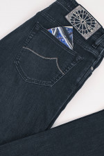 Slim Fit Jeans BARD in Grau/Schwarz