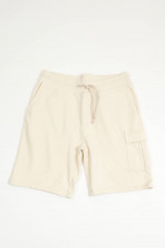 Shorts aus Baumwolle in Creme