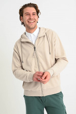 Sweatjacke in Beige