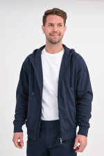 Hoodie mit Reißverschluss in Navy