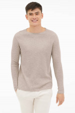 Cashmix Sweater in Sand meliert