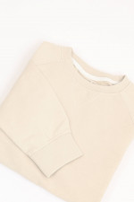 Sweatshirt aus Baumwolle in Creme