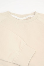 Sweatshirt aus Baumwolle in Creme