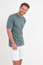 Basic T-Shirt in Graugrün