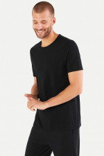 Basic T-Shirt in Schwarz