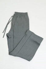 Leinen-Mix Hose in Cement