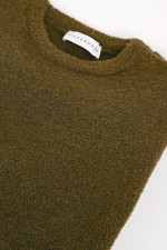 Wollmix Pullover in Khaki
