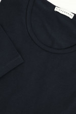 Kurzarm-Shirt HERO aus Baumwoll-Modal-Mix in Navy