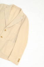 Sakko aus Woll-Cashmere-Mix in Creme