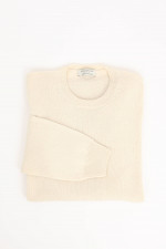 Pullover aus Cashmere-Woll-Mix in Creme