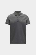 Poloshirt mit Streifen-Details in Grau