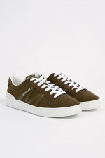 Veloursleder Sneaker MONACO in Oliv