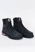 Schnürstiefelette VANCOUVER in Blauschwarz
