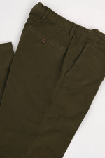 Chinohose aus Modalmix in Olivgrün