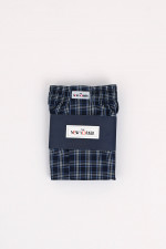 Boxershorts in Dunkelblau/Weiß karriert