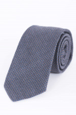 Krawatte in Blau/Braun gemustert