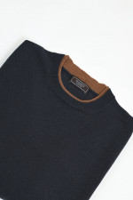 Pullover aus Woll-Cash-Seiden-Mix in Anthrazit