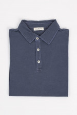 Polo-Shirt aus Baumwolle in Blauviolett