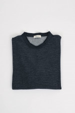 Pullover aus Woll-Mix in Navy