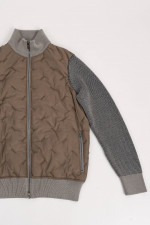 Hybrid Jacke in Taupe