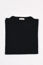 Leinen-Shirt in Schwarz