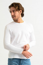 Basic Longsleeve in Weiß