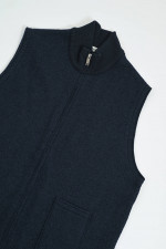 Gilet aus Wolle in Navy